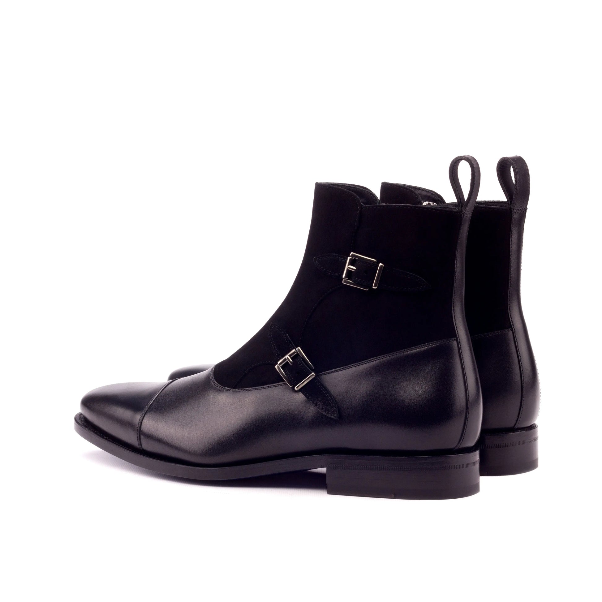 Okavango - Black Leather & Black Suede - Atelier 5 weeks LION BOOTS