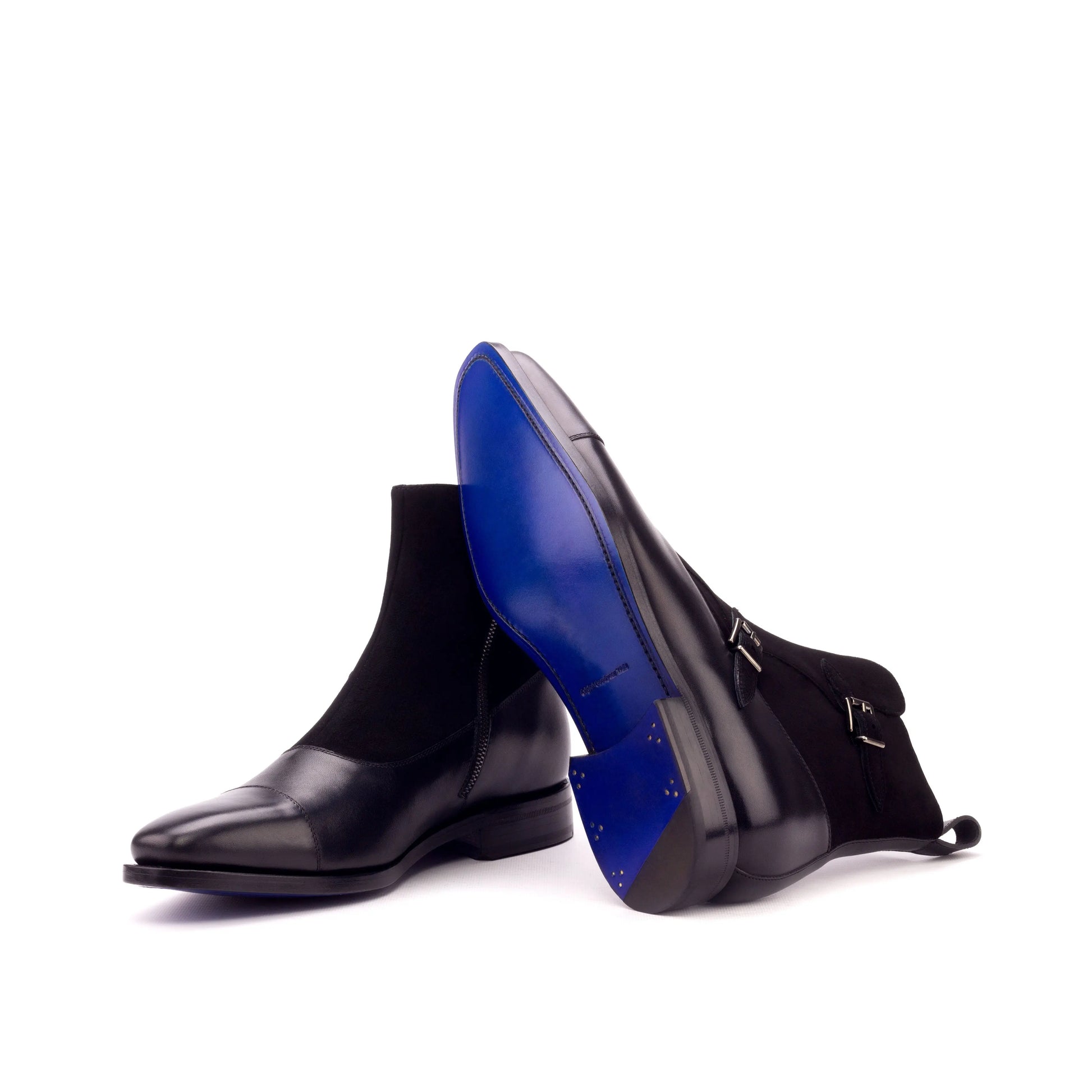 Okavango - Black Leather & Black Suede - Atelier 5 weeks LION BOOTS