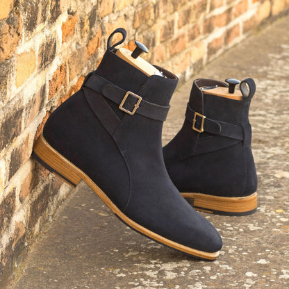 Gizeh - Navy Blue Suede - Atelier 5 weeks LION BOOTS