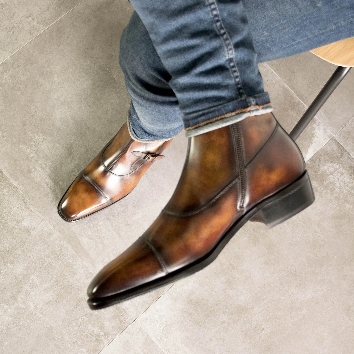 Okavango - Brownfire Patina - Fastlane 2 weeks LION BOOTS