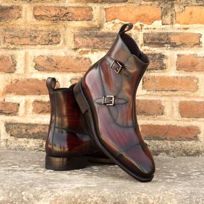 Okavango - Burgundy Patina - Atelier 5 weeks LION BOOTS